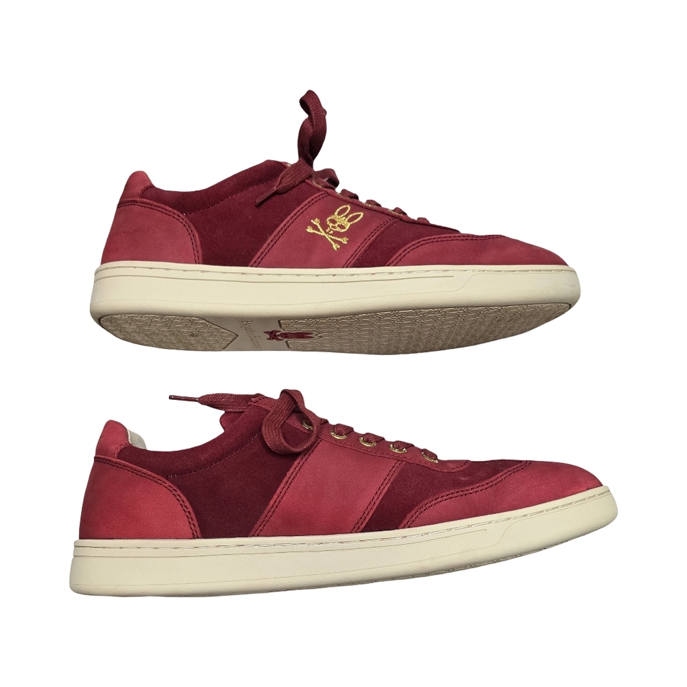 Psycho Bunny Sneakers Shoes Leather & Suede Trim Powerline Size 9.5 RARE - Picture 3 of 7